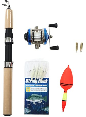 CHICIRIS Set Completo di Canna da Pesca Sul Ghiaccio con Materiali Durevoli e Design Portatile per Famiglia e Principianti