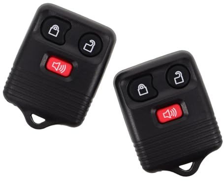 Mikikit Portachiavi con Frequenza 315mhz per Auto Compatibile a 3 Pulsanti Telecomando senza Chiave Sostituzione Resistente in Plastica per Keyless