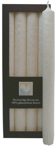 Kerzerman, Velas Cilindricas Para Candelabro Blanca, 1