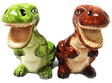 Salt & Pepper Shakers - Dinosaur Magnetic Salt And Pepper Shakers