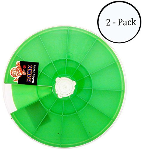 ToolUSA Rotating Bead Tray | Pack of 2 | 8 (20.3 cm) Diameter x 1 (2.5 cm) Thickness | Efficient Bead Organization for Crafters