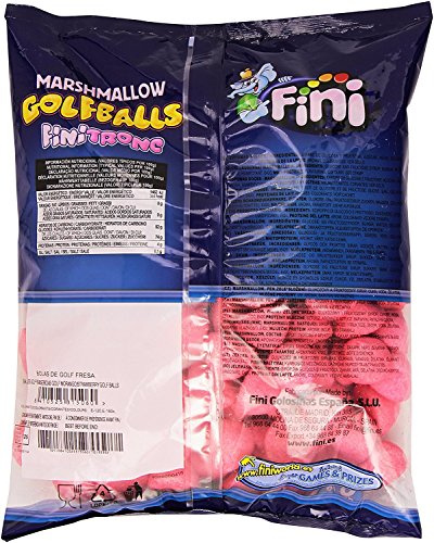 Fini Marshmallow Lot de 125 couverts de sucre saveur fraisée