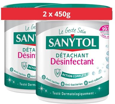 Sanytol Poudre Détachante Désinfectante 450g - Lot de 2