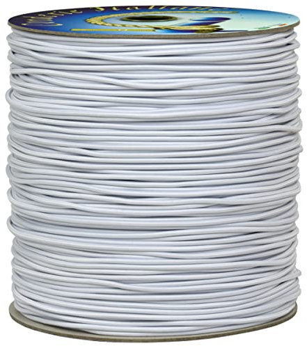 Corderie Italiane 006004998 Cordoncino Elastico, Bianco, 3 mm, 15 m