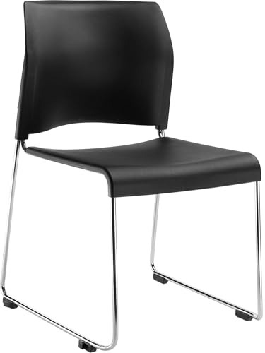 National Public Seating Plastic Stacking Chair - Black, 300-Lb. Capacity, Model Number 8810-11-10
