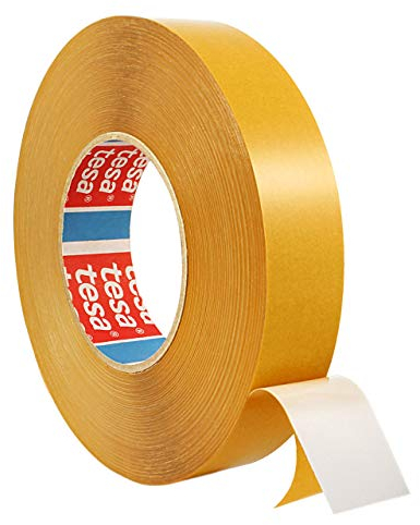 Doppelseitiges PVC Klebeband | Weiss | Extra stark klebend | Reißfest, robust, strapazierfähig | Universelles Montageklebeband / 6 mm x 50 m