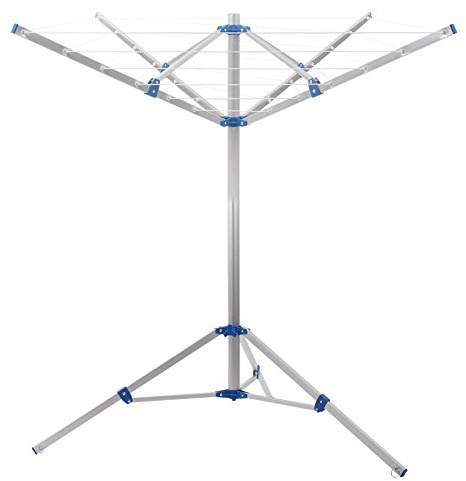 Camping Wäschespinne 15 Meter Leine, Spannweite 152 cm, Höhe 150 cm,Tragetasche inkl. Heringe