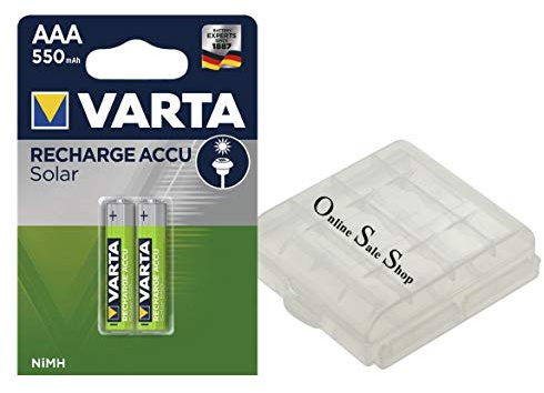 2X AAA Akkus Micro 550mAh schnellladefähig, ohne Memoryeffekt, für schnurlose Telefone Telekom T-Easy C520 T-Sinus 702S 700 700i 900 900i 721 722 820 301i 301 302i + OSS Akkubox