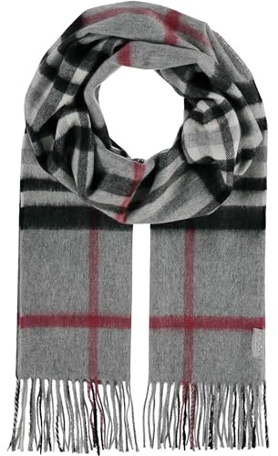 FRAAS Kaschmir Schal 42 x 190 cm - karierte Stola aus 100% reinem Kaschmir für Damen - The Plaid - Wärmend und Hautfreundlich