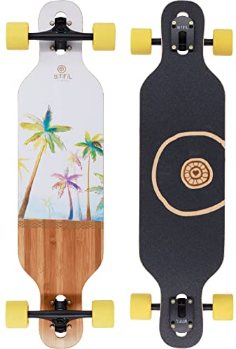 BTFL Drop-Through Longboard Cocco Skateboard für Mädchen, Komplett-Board mit ABEC 9 Kugellager, Cruiser für Anfänger und Fortgeschrittene