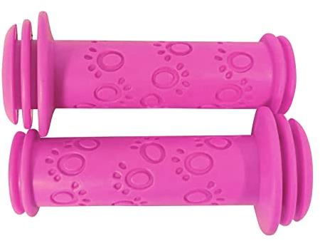 Barncykelhandtag – handtag barncykel – handtag för cykelstyre – cykelhandtag – handtag för handtag – barnsäkerhetshandtag – handtag – rosa 115 mm röd loon