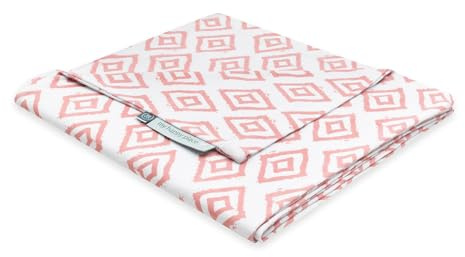 emma & noah Premium Baby Stillkissenbezug (Rauten Rosa)