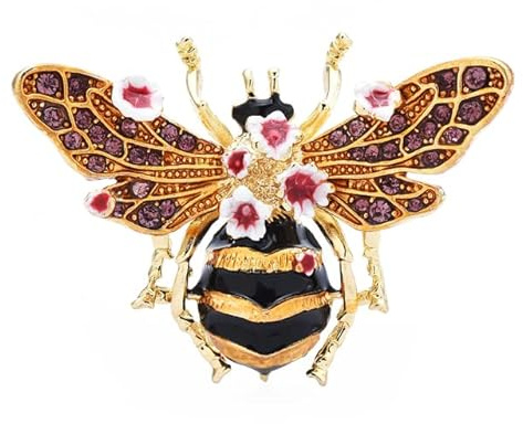 MITAR Émail Abeille Broches pour Femmes Hommes Fleur Insectes Parti Casual Broche Broche Cadeaux