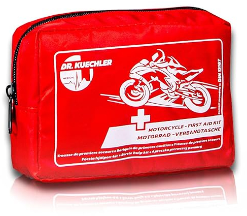 DR.KUECHLER MEDICAL Motorrad, Quad, Vespa, Fahrrad Verbandstasche, Verbandskasten, Mini Motorrad Set, Verbandtasche, Erste Hilfe Set Motorrad, Zubehör
