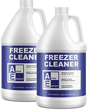 Active Element Freezer Cleaner – 2 Gallon | Deices and Cleans, Ready to Use, Commercial Strength, For Cold Storage, Works Down to -20°F