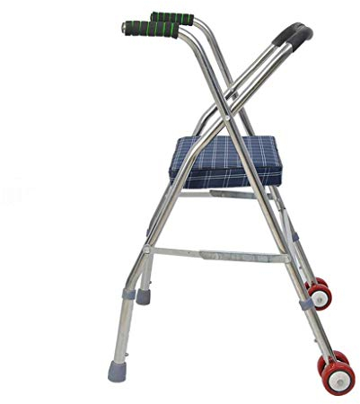 NATWEE Walker, Gehgestell mit Sitz Rollator Walker 2 Räder für Senioren Behinderte Ältere Faltbare Mobilitätshilfe Leicht, kompakt, hochverstellbar It's so Kind of You