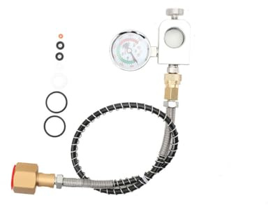 YILIKISS SET Umfülladapter+Hochdruckschlauch für Wassersprudler Duo Quick Connect QC, Art, Terra | Adapter zum Umfüllen aus großen Flaschen in neue CO2 Zylinder (Umfülladapter + Hochdruckschlauch)