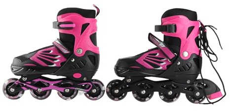 Ailgely Inliner Skates für Kinder/Jungen/Mädchen mit leuchtenden Rädern,Einstellbare beleuchtende Bequeme Inline-Skates für Kinder und Jugendliche Inline-Skates, Größe 34-37
