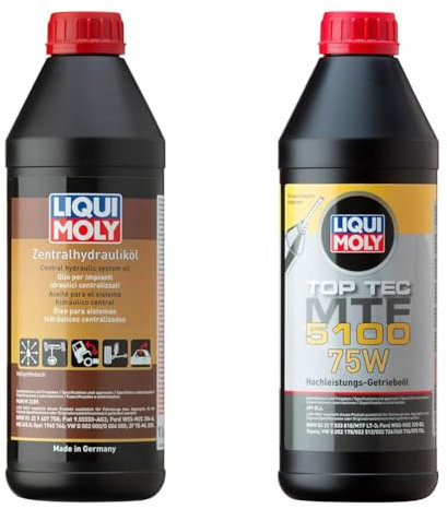 LIQUI MOLY Zentralhydrauliköl | 1 L | Hydrauliköl | Art.-Nr.: 1127 & Top Tec MTF 5100 75W | 1 L | Getriebeöl | Hydrauliköl | Art.-Nr.: 20842