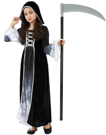 Epokus Halloweenkostym för flicka, Mieti kostym, XL, prinsesspöke kostym