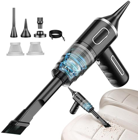Fmzrbnih Spolverino Elettrico Con Potenza Di - Spolverino Elettrico Multifunzionale, Soffiante Elettrico E Aspirapolvere | Aspirapolvere Portatile Senza Fili, Soffiatore D'aria Con Batteria A Lunga