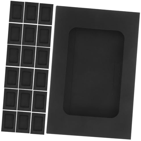 CAXUSD 30stücke Schwarze Einladungsumschläge Mit Fenster Kleine Umschläge Für Postkarten Fotos Banknoten Münzen Visitenkarten Und Hochzeitseinladungen