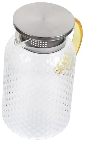 SOIMISS Large Capacity Glass Water Jug Cold Water Holder for Home Kitchen Use Heat-Resistant Beverage Holder Kettle