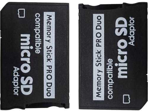 Funturbo - Micro SD auf Memory Stick PRO Duo MagicGate Card Adapter für Sony PlayStation Portable, Kamera, Handycam