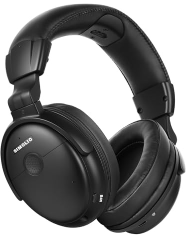 SIMOLIO Ersatz Funkkopfhörer für SM-829D1 Plus und SM-829D2 Plus, zusätzliche Funkkopfhörer für Senioren