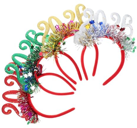 ADOCARN 4stücke Glitzer Stirnband Für Damen Haarband Mit Für Party Feiertags Accessoire Kopfschmuck Für Festlichkeiten Haarreif Für Silvester