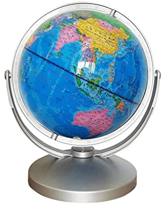YHEIANJ Globos geográficos prácticos, Globos educativos iluminados, Globos del Mundo bilingües giratorios, Globos creativos para la Oficina en casa, Hermosa decoración，A
