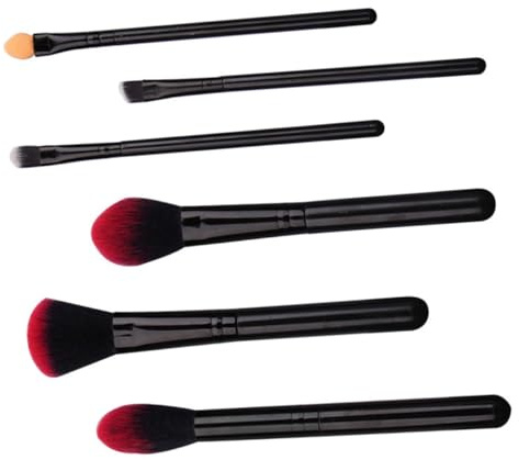 NULYLU 6 Stück Make Up Pinsel aus Kunstfaser mit Weichen Borsten Komfortabel und Leicht zu Reinigen für Frauen und Professionelle Kosmetik Anwendung
