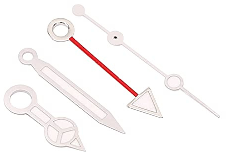 BRRNOO Lancette Dell'orologio, Parti di Riparazione per Orologi in Lega Luminosa, con Forte compatibilità, per Professionisti e Produttori di Riparazioni di Orologi (3186 ago luminoso blu e rosso)