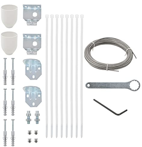 Generico Set di Accessori per Tenda da Sole 29 pz per Terrazzo,0.5kg,44744