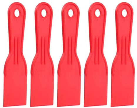 QUARKZMAN 5 Unidades Espátula De enmasillar 2 Ancho Para Pintura Rojo