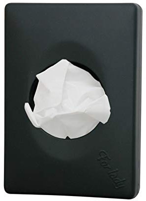 DISPENSER PER SACCHETTI GIENICI INTERCALATI LINEA COLORED SOFT TOUCH MAR PLAST (NERO)