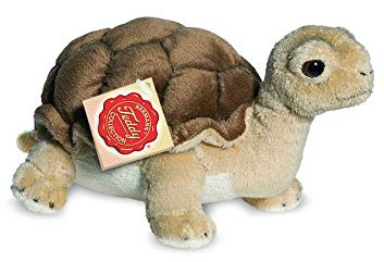 Teddy Hermann 90114 Schildkröte 20 cm, Kuscheltier | Naturgetreu gestaltet, liebevoll ausgearbeitete Details, ab 0 Monaten, waschbar, Füllung mit recyceltem Polyester