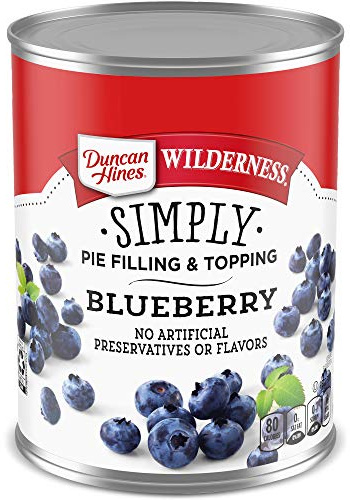Duncan Hines Wilderness Blueberry Pie Filling and Topping, 21 oz. (Pack of 8)