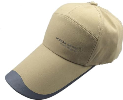 Casquette de Baseball Homme Chapeau de Soleil en Plein Air Casquette Visière Protection Solaire Large Bord Réglable Cap de Golf Camping Pêche Hip-hop Anti-UV pour Printemps Eté