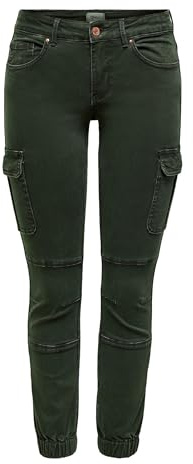 Only Missouri - Pantalones Cargo Ajustados con puños en el Tobillo, Rosin., 38W / 30L