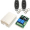 QIACHIP KR2202 Interruptor de Control Remoto inalámbrico AC 220V 2 Canales, Modulo Receptor de Relé RF 433mhz y 2 Transmisor mando a distancia,para Motor Puerta Garaje, Cortina eléctrica, luz