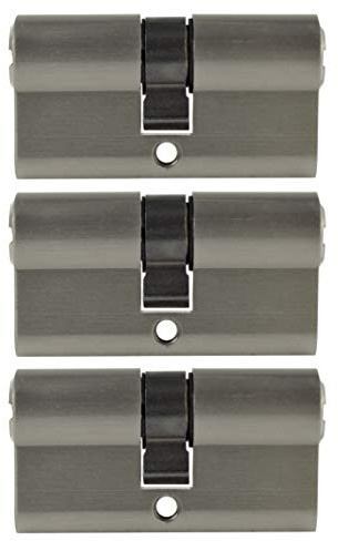 3x Profilzylinder 60mm 30/30 15x Schlüssel Tür Zylinder Schloss gleichschließend