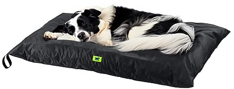 Ferplast Hundekissen Hundesofa Hundebette für Große Hunde Hundekorb Abnehmbarer Bezug Orthopädisches Hundebett Hundematratze Waschbar Hundematte Wasserdicht 110 x 70 x h 8 cm. Grau