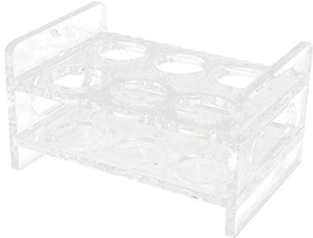 misppro Portabicchieri in plastica trasparente a 6 fori, per bevande e bar