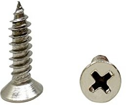 UYTRYEM M5x20mm Wood Screws, Stainless Steel Flat Head Phillips Screw, Phillips Drive Countersunk Head Self-Tapping Screw, for Repairing Furniture, Carpentry or DIY 50Pcs (M5x20mm)