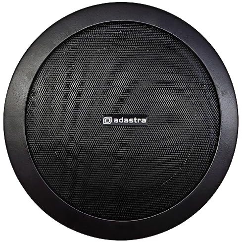 Adastra | Enceinte de Plafond à Montage Rapide avec Cadre en métal | Noir 100 V