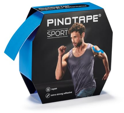 Pinotape Kinesiologie Tape 31 m x 5 cm Extra Stark Blau