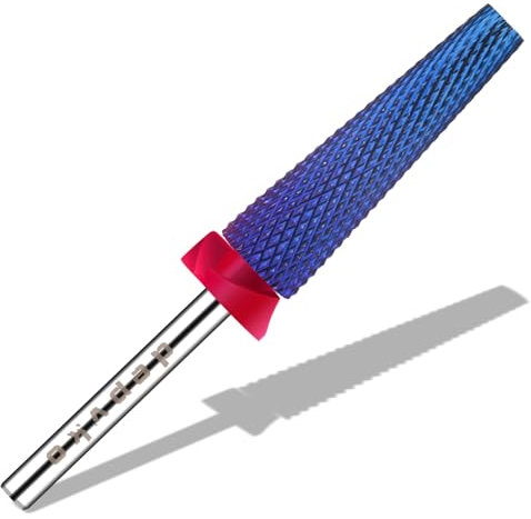 Depvko Punte fresa unghie super lunghe 5 in 1, punte in carburo di tungsteno da 3/32'', rotazione bidirezionale punte professionali di sicurezza avanzate per unghie, rimozione rapida per manicure