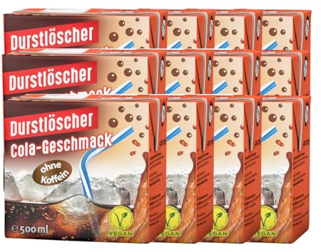 Durstlöscher Cola aromatischer Drink koffeinfrei 500ml 12er Pack