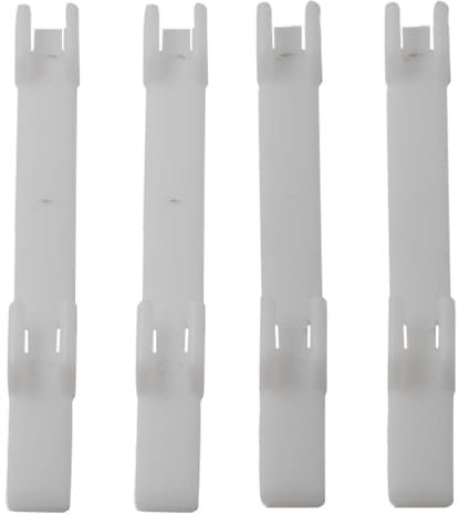 VHEUHZ Charnières Bande à Visser Charnières de Porte 4 pièces Charnière Nylon Compatibles avec Thetford Service SFD 26430 HP7 Caravane Camping-Car (Blanc)